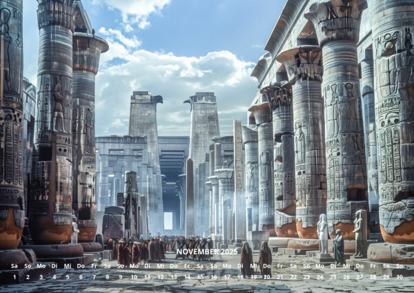 raxxa Premium-Monatskalender Ewiges Egypten 2025 - immagine 13