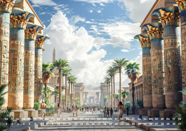 raxxa Premium-Monatskalender Ewiges Egypten 2025 - immagine 7