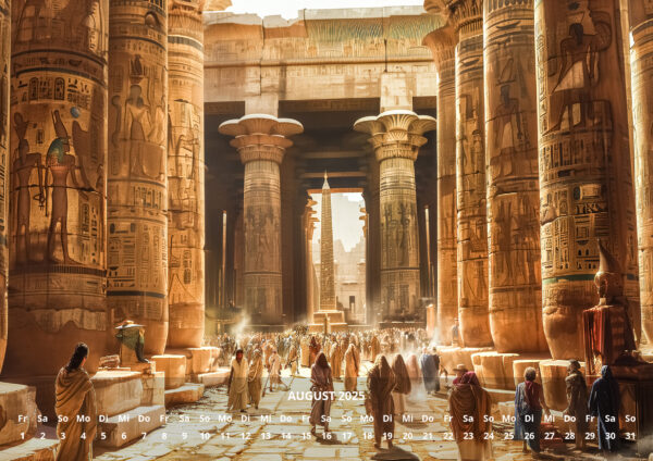 raxxa Premium-Monatskalender Ewiges Egypten 2025 - immagine 10