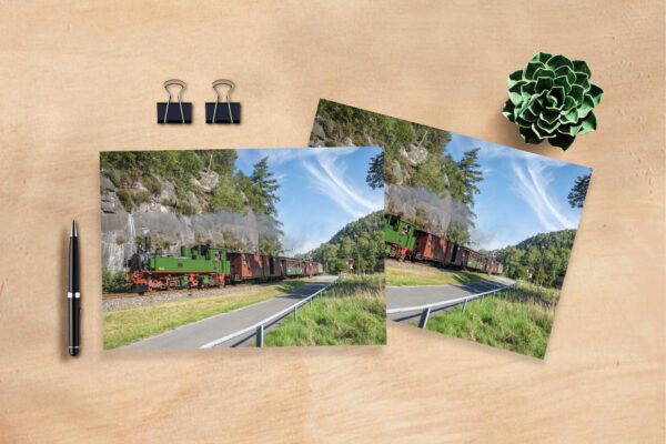 raxxa postcard: The Saxon train in the Zittau Mountains