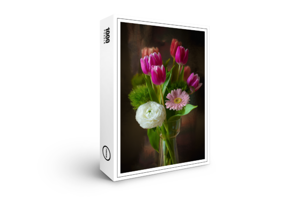 raxxa Premium-Puzzle: Frühlingsstrauss mit Tulpen