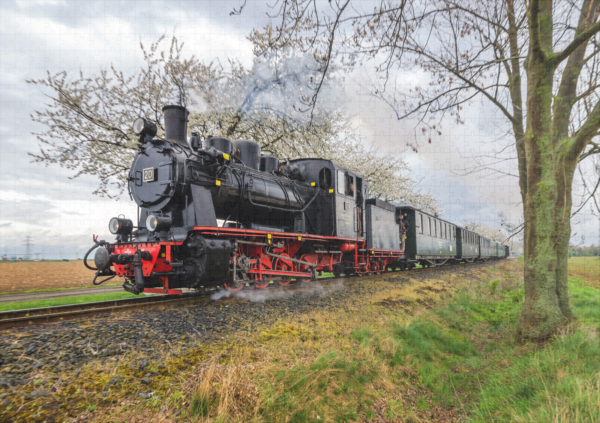 raxxa Premium-Puzzle: Kirschblütenfest der Bergwerksbahn - Image 2